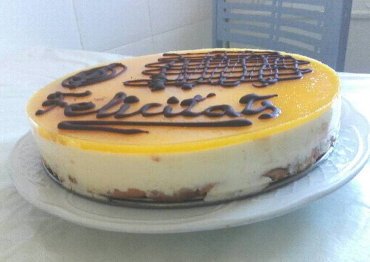 Mousse de mandarina con queso fresco batido