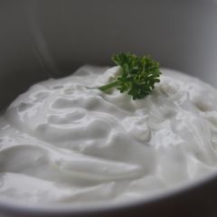 A picture of Hung Yogurt and Garlic Dip.