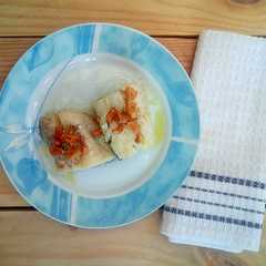 รูปของ Bacalao confitado con ajos