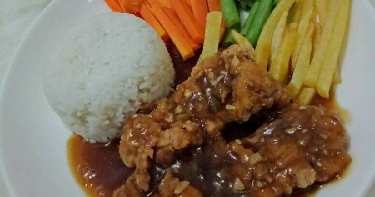 Resep Chicken Steak Lada Hitam oleh ririeafrianti Cookpad