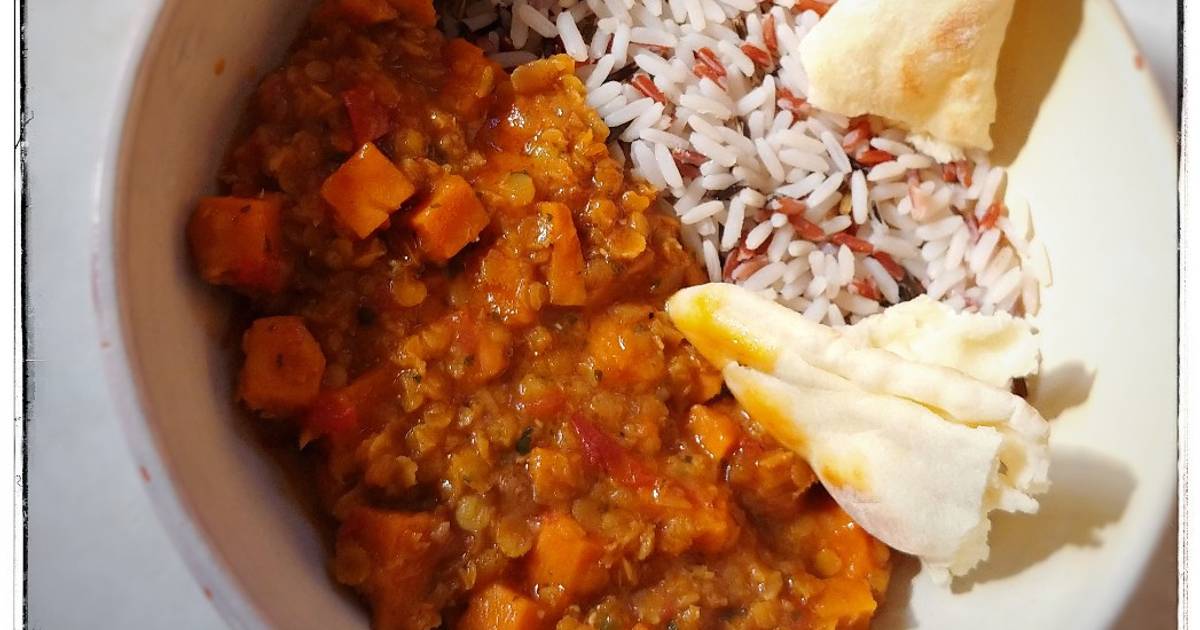 Dahl de lentilles corail à la patate douce de Svitlanatahrir 🇺🇦 - Cookpad