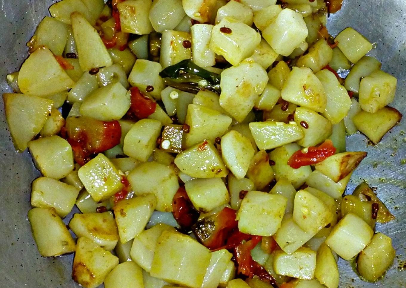 Potato Fenugreek Stir Fry
