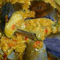 A picture of Terong balado sambel oncom.