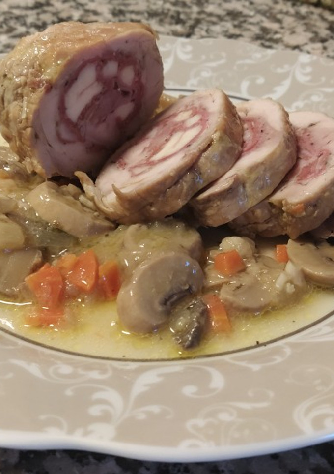 Una foto de Contramuslos de pollo rellenos