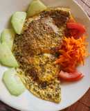 Omelette de queso muzarella y verduras