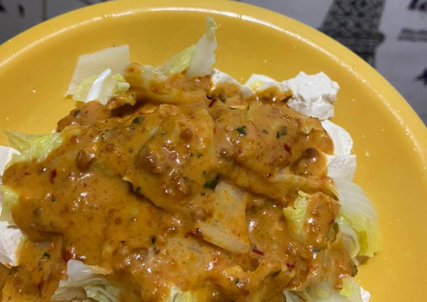 Lontong pecel simple untuk diet