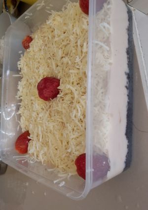 Foto resep Oreo cheesecake strawberry