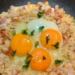 Una foto de Huevos estrellados