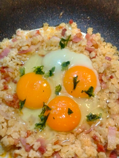 Una foto de Huevos estrellados