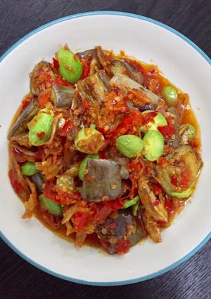 Foto resep Balado Terong Teri Petai