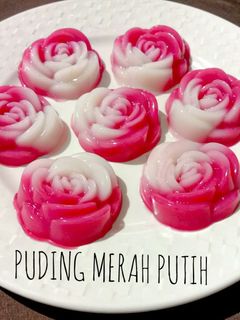 Foto resep Puding Merah Putih