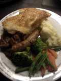 "V" Scottish steak pie