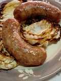 Chorizos de 🐷 con repollo en la air-fryer