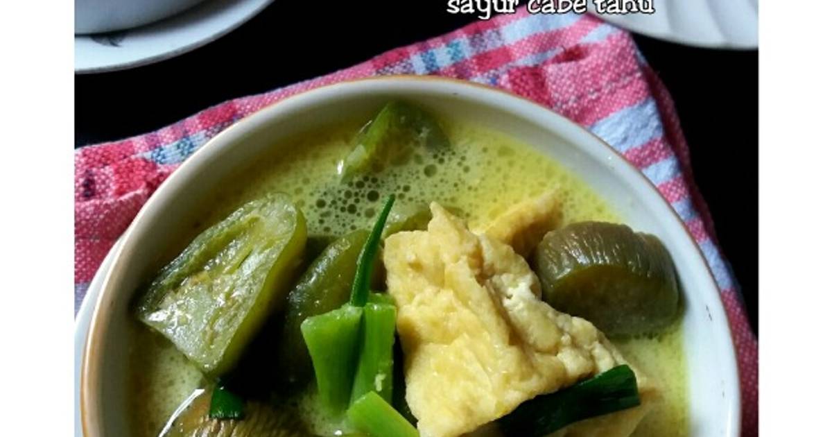 Resep Sayur Cabe Gendot Tahu Oleh Izzahan Cookpad