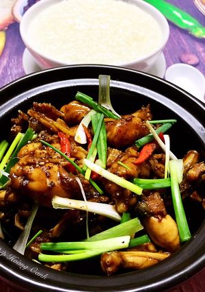 A picture of Singapore Frog Porridge.