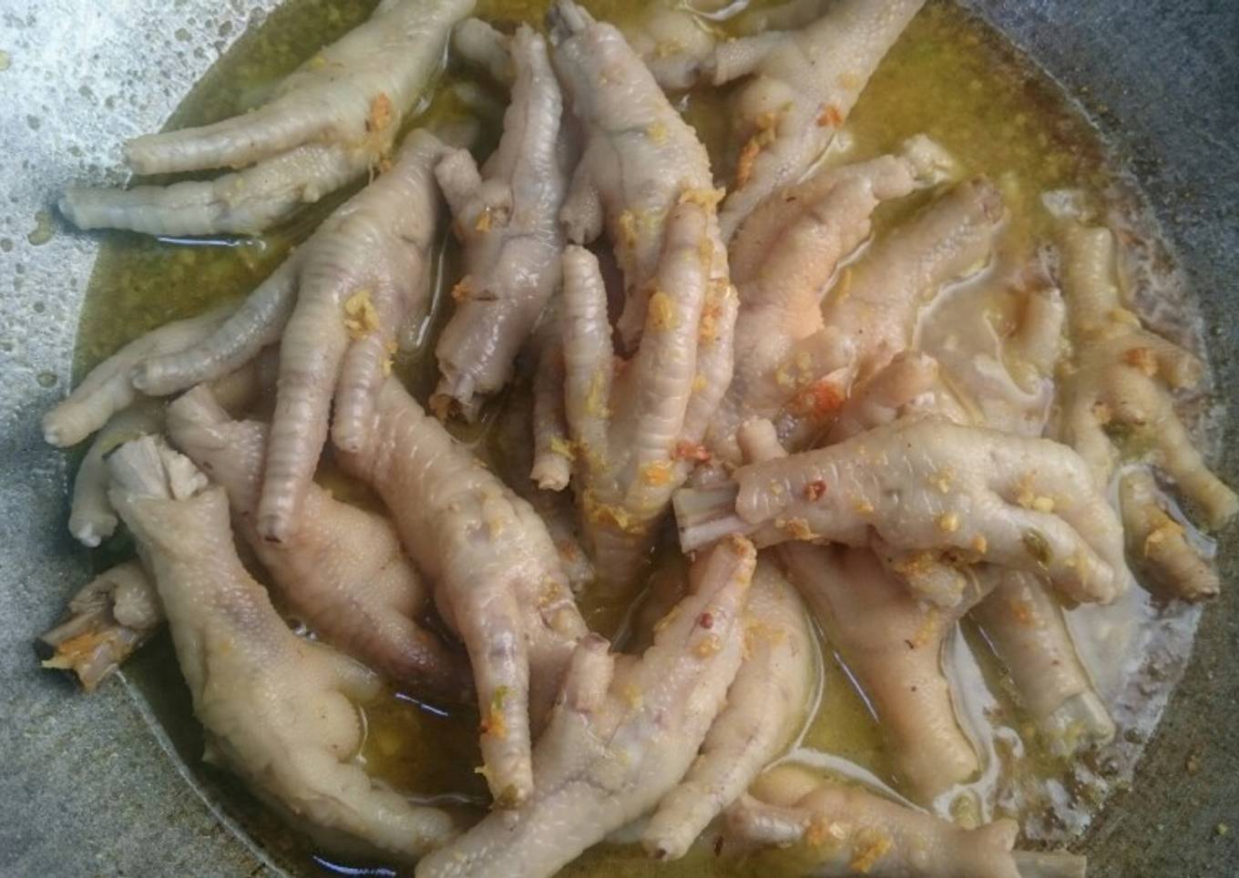 Ceker kuah kuning ala rikha