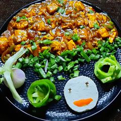 A picture of Chilli paneer semi gravy.