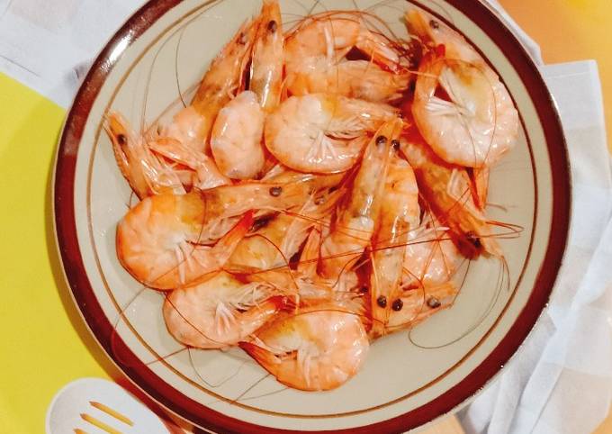 Panduan Memasak Resep "udang rebus arak putih"👍❤️😘