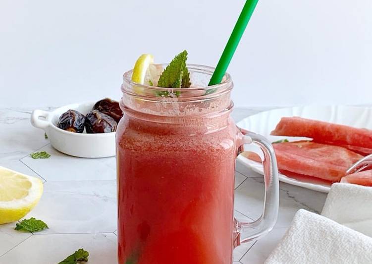 Simple Way to Make Speedy Watermelon juice