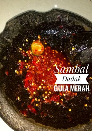 Foto resep Sambal Dadak Gula Merah simple