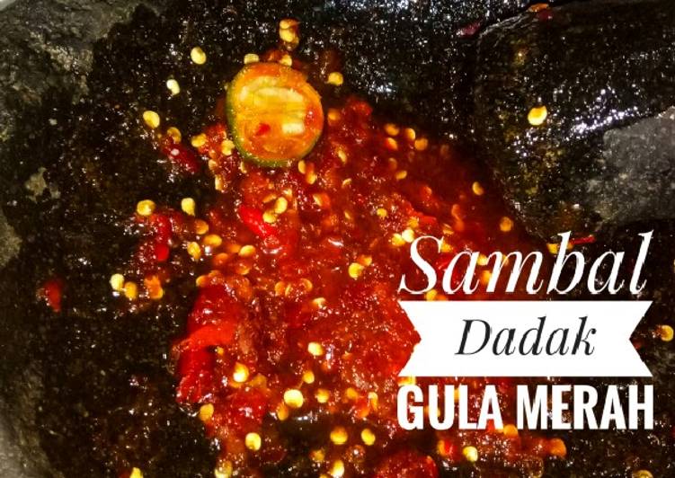 Resep Sambal Dadak Gula Merah simple, Menggugah Selera