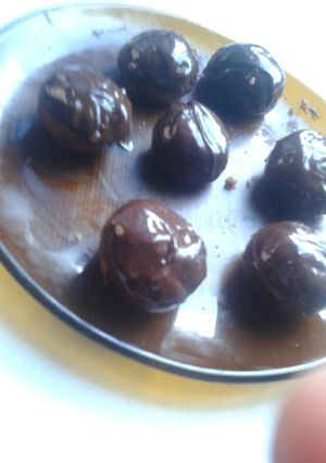 Una foto de Trufas con vainillas y trucos