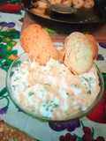Dip de camarones con hierbas