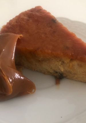 Una foto de Budín de pan dulce
