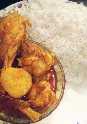 বাঙালি স্টাইলে মুরগির আলু দিয়ে ঝোল(Bangali style e aloo diye murgir jhol recipe in Bengali) রেসিপির প্রধান ছবি