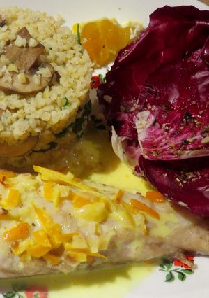 Une photo de Filet de bar à l'orange