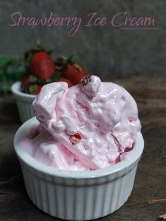 Foto resep Strawberry Ice Cream