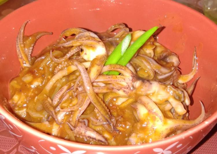 Kepala cumi saus tiram pedas🍲
