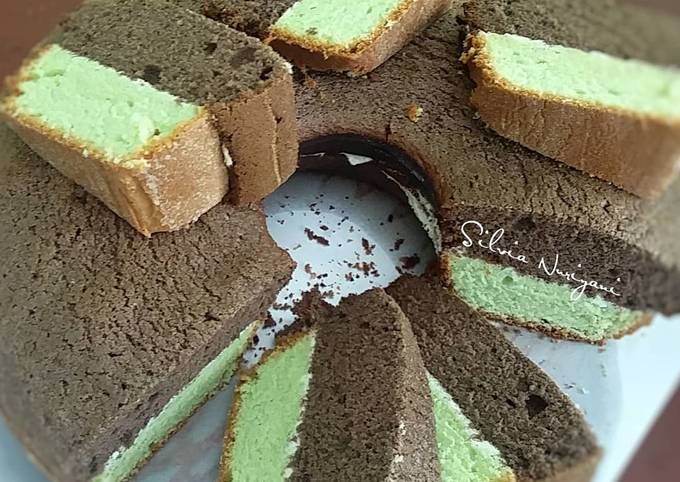 Bolu Panggang Pandan Coklat