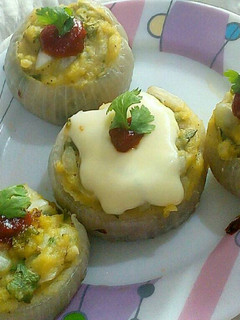 A picture of Baked Onion cups.