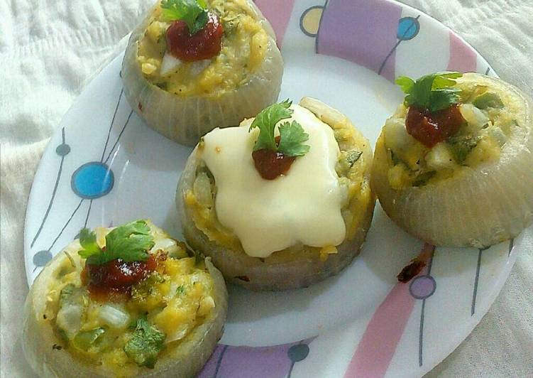 Recipe of Vegan Baked Onion cups
