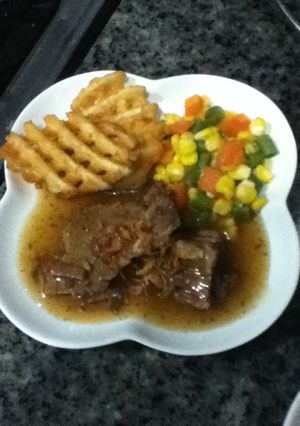 Foto resep beef steak ala ibuh
