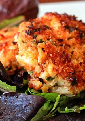 A picture of Vegan "Crab" Cakes.