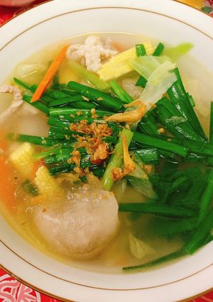 三角圓湯（水晶餃湯） 的食譜成品照片