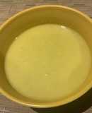 Crema de olluco con cúrcuma