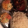 Rice chicken stew with salad 🥗