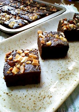 A picture of Moist and Rich Brownies.