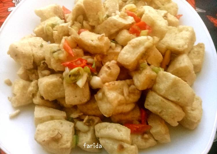 Cara Membuat Tahu cabe bawang Anti Gagal