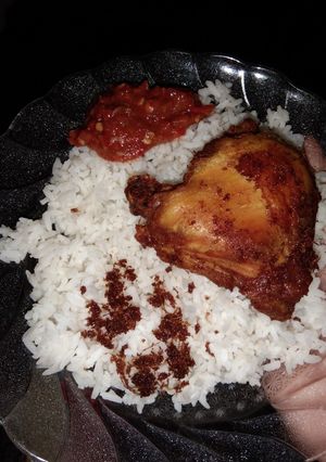 Foto resep Sambel terasi ayam goreng