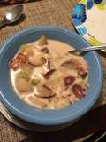Beau and Rachel’s crock pot New England clam chowder
