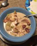 Beau and Rachel’s crock pot New England clam chowder