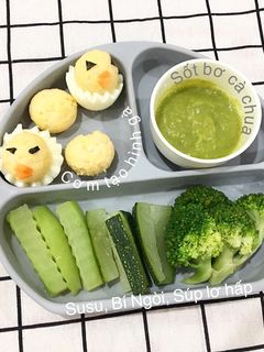Hình của món RAU CỦ CHẤM SỐT QUẢ BƠ (blw).