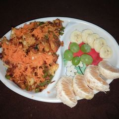 Bread upma A picture of Bread upma.