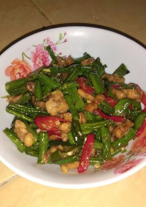 Foto resep Tumis tempe kacang panjang