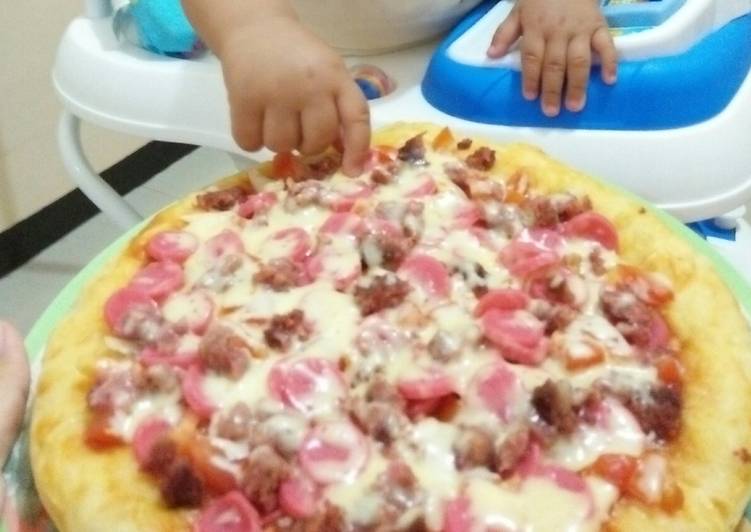 Bagaimana Membuat Pizza teflon enak simple Anti Gagal