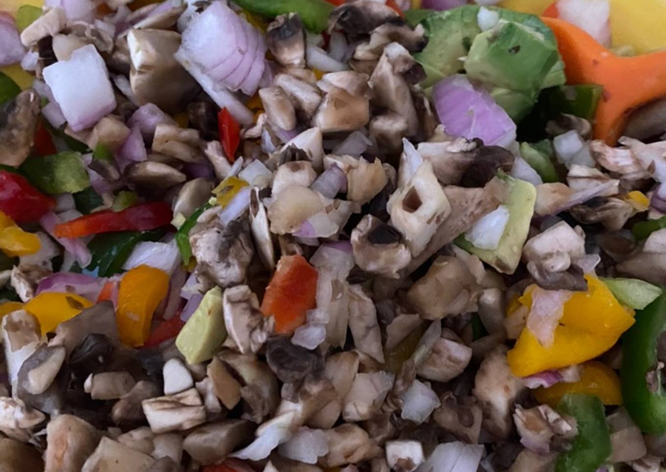 Ceviche de champiñones